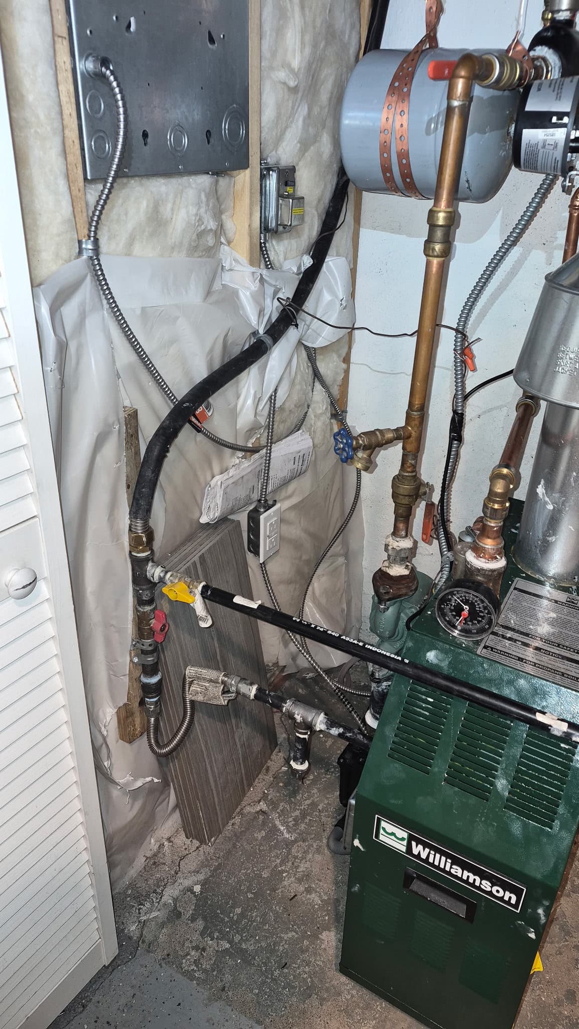 Williamson boiler with copper piping in Denver home