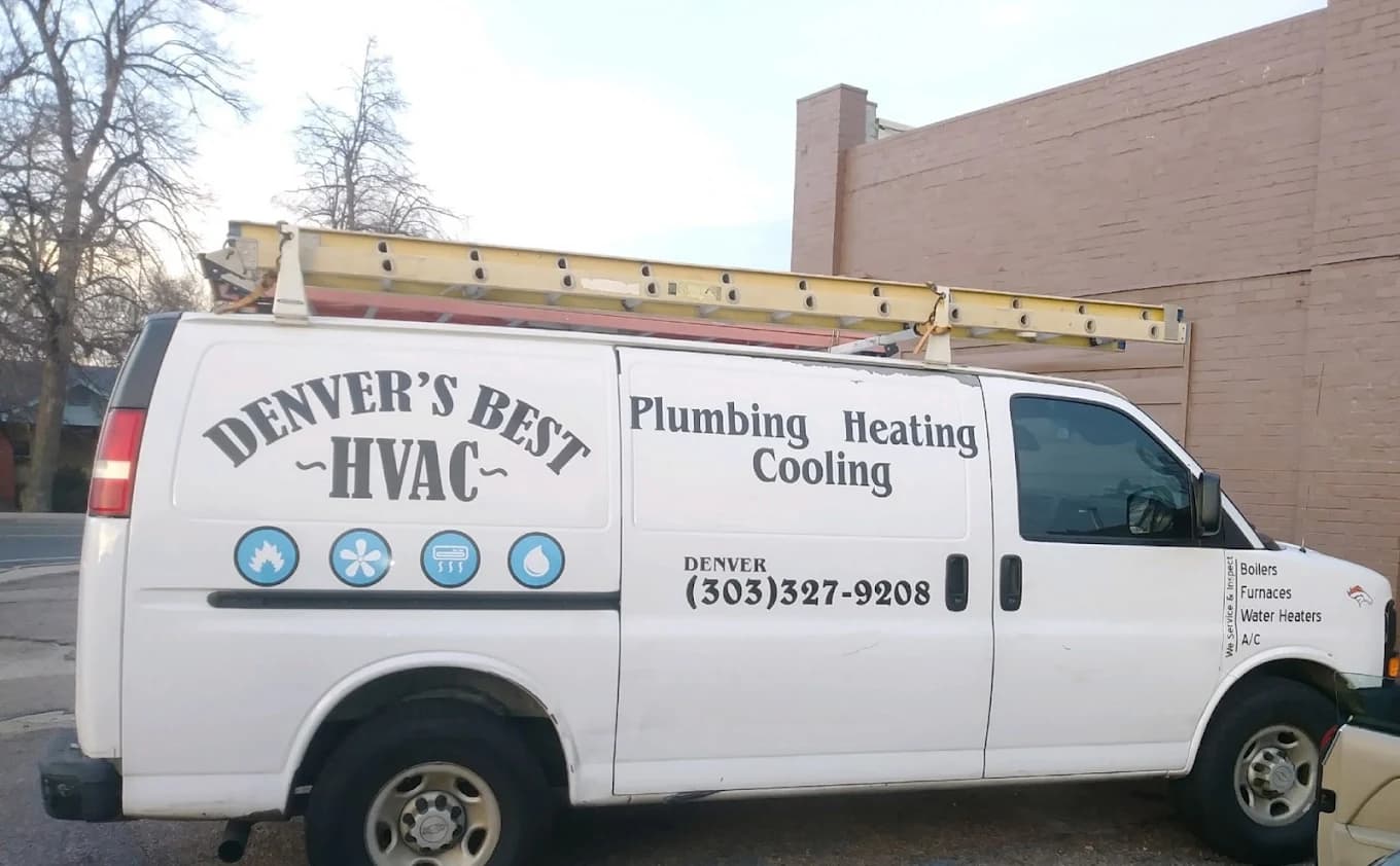 Denver's Best HVAC service van in Denver, CO
