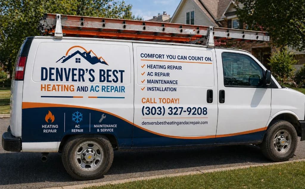 Denver's Best HVAC branded service van